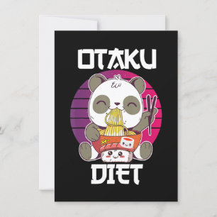 Convite Dieta Otaku Ruanda Ramen Sushi Manga CosplayOotaku