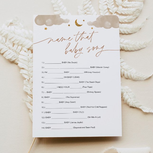 Convite Diga Que Jogo De Música Bebê Grita Pequena Estrela (Criador carregado)