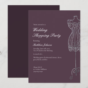 Convite Diga sim ao Partido Compro de Bridesmaid do Vestid