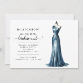Convite Diga Sim, Trendy Divertido Proposta de Bridesmaid