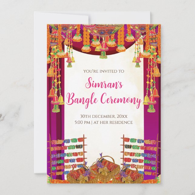 Convite Digital Choora e cerimônia de pulseira (Frente)