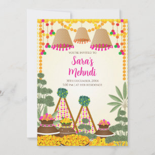 Convite Digital Henna & Convite Digital Haldi