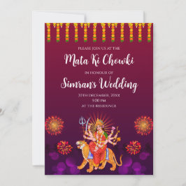 Convite Digital Mata ki Chowki & Maa Sherawali
