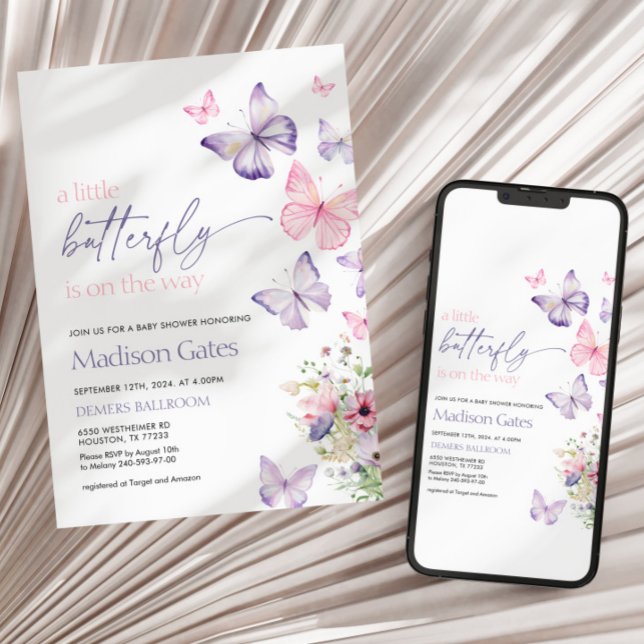 Convite digital ou impresso para chá de fraldas (Criador carregado)