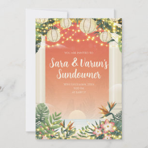 Convite Digital para Festa de Pós-Casamento Indian