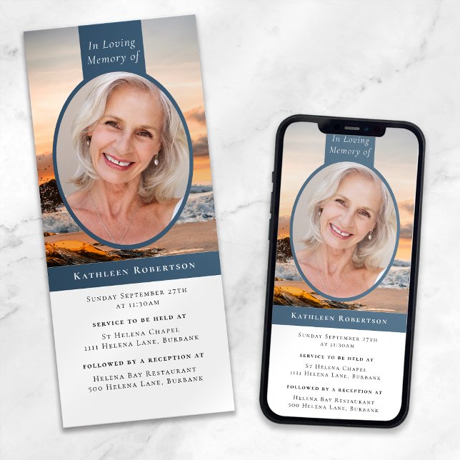 Convite Digital para o Funeral de Fotografia do Oc (Criador carregado)