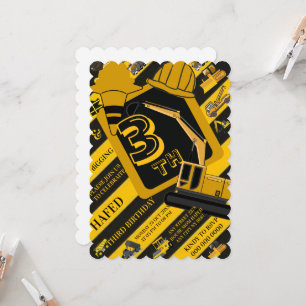 Convite digital para uma festa de aniversário infa