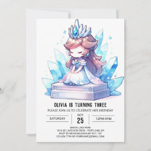 Convite Digital Royal Princess Birthday