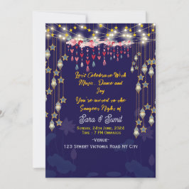 Convite Digital Sangeet Night Invitations 