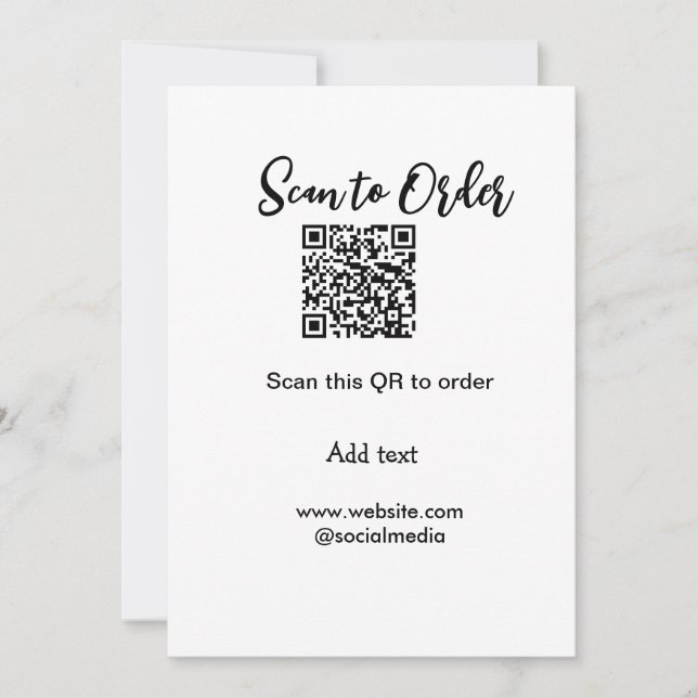 Convite Digitalizar para fazer a varredura do código QR ad (Frente)