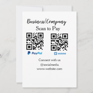 Convite Digitalizar para pagar q r code paypal venmo adici