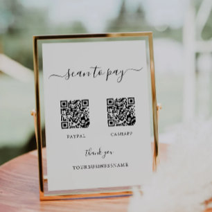 Convite Digitalizar para Sinal de Pagamento, Venmo, Aplica