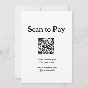 Convite Digitalize para pagar pelo código QR do pedido adi