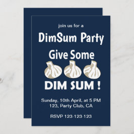 Convite Dim Sum Party