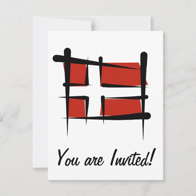 Convite Dinamarca Pincel (Frente)