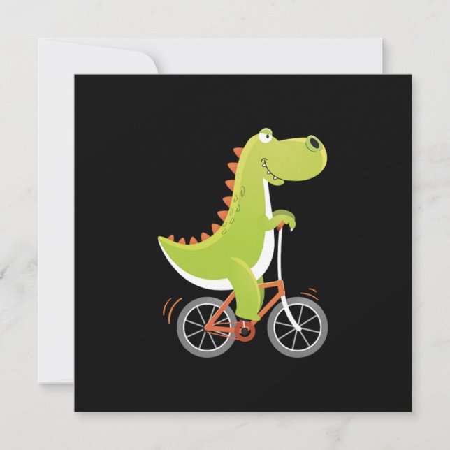 Convite Dino Bike Bicicleta Bicicleta Bicicleta Bicicleta  (Frente)