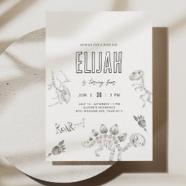 Convite Dino Dig Birthday