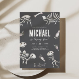 Convite Dino Dig Theme Birthday