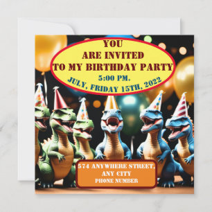 Convite Dino Mighty II