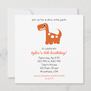 Convite Dino-mite Invitation