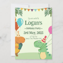Dinosaur Personalizado para Festa de Aniversário d