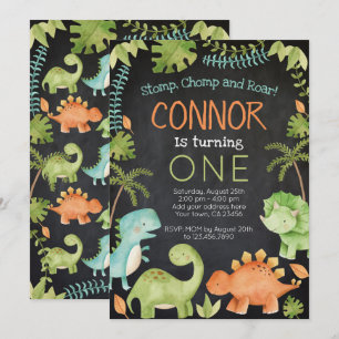 Convite Dinossaur Birthday