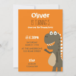 Convite Dinossaur Birthday