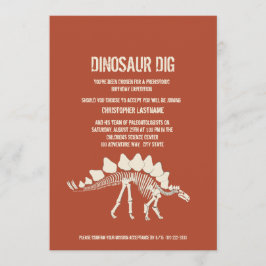Convite Dinossaur Dig Birthday