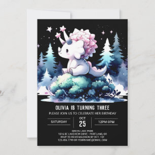Convite Dinossaur Triceratops Encantado Aniversário