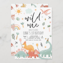 Dinossaur Wild Um Partido primeiro aniversario