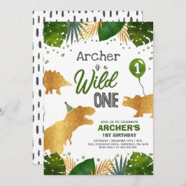 Convite Dinossauro Aniversário Convidar Um Partido Dinossa