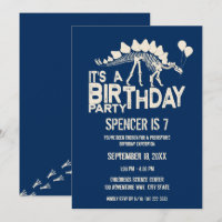 Dinossauro Aniversário Stegossauro com Balões