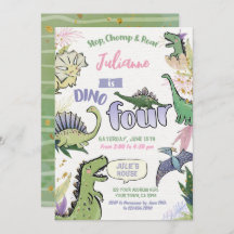 Dinossauro Partido Considerado Dino Quatro Quarto 