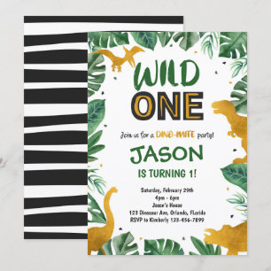 Convite Dinossauro primeiro aniversario Convida, Dinossaur