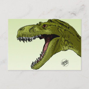 Convite Dinossauro rujir T-Rex por Geraldo Borges
