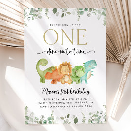 Convite Dinossauros Cons, T-Rex, Jurássicos, Primeiro Aniv