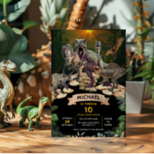 Dinossauros Festa de aniversário Jurássica Salto d