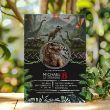 Dinossauros Festa de aniversário Jurássica Salto d