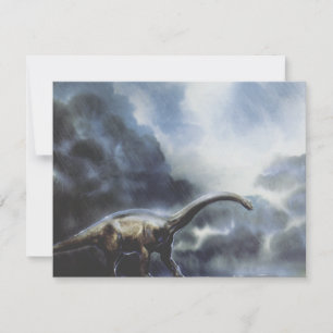 Convite Dinossauros Vintage, Festa de Aniversário do Barap