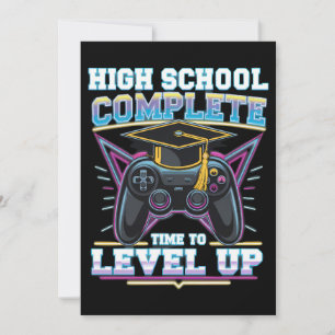 Convite Diploma de Conclusão do Ensino Médio para Gamer