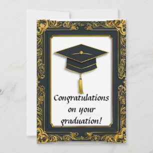 Convite Diploma de Graduação Elegante com Cartola