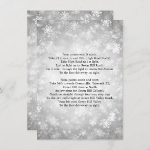 Convite Direção Silver Winter Wonderland