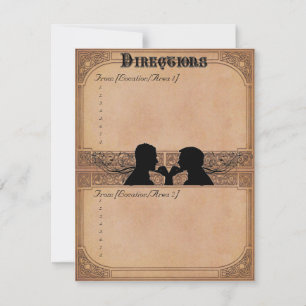 Convite Direções Personalizadas para a Cerimônia de Compro