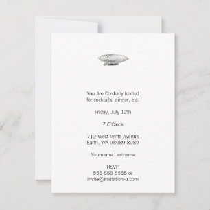 Convite Dirigível (Estilo Letterpress)