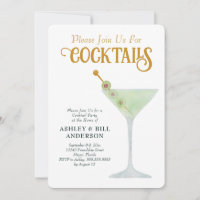 Dirty Martini Cocktail Party