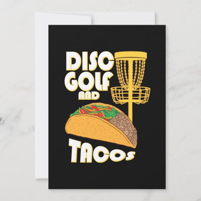 Convite Disc Golf E Tacos (Frente)