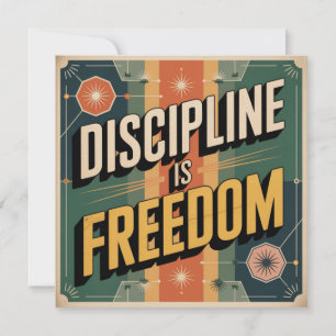 Convite Disciplina É Liberdade