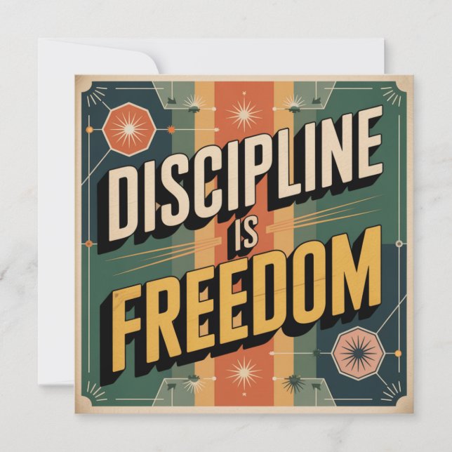 Convite Disciplina É Liberdade (Frente)