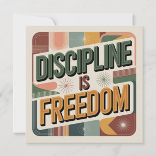 Convite Disciplina É Liberdade