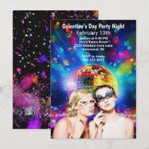 Disco Ball Galentine Day Girls Party Night